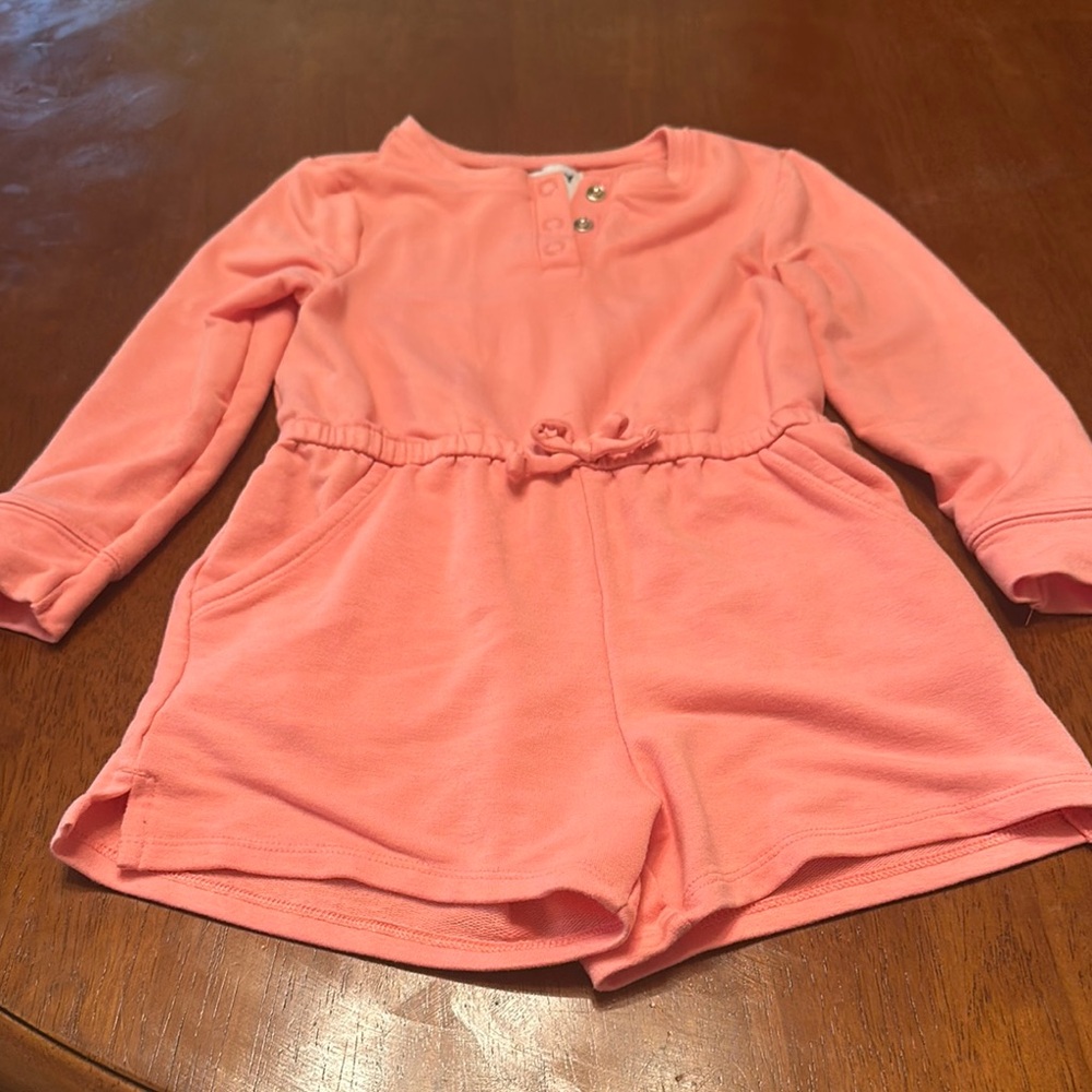 Old Navy Pink Long Sleeve Romper